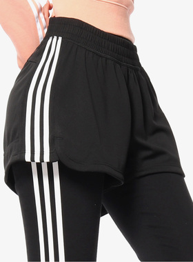 Adidas/阿迪达斯官方正品女子训练透气经典时尚短裤运动裤 DU3502