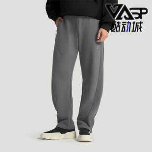 Adidas/阿迪达斯正品2025冬季款男士日常直筒针织印花长裤KH3002