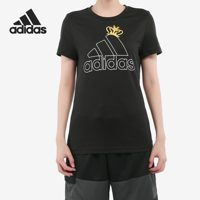 Adidas/阿迪达斯官方正品 Illustrated 女子圆领运动T恤 FM9444