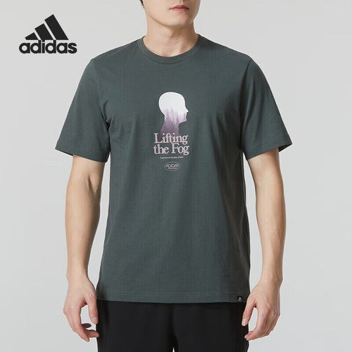 Adidas/阿迪达斯官方正品M WLLNSS TEE 1男士针织短袖T恤IS1034