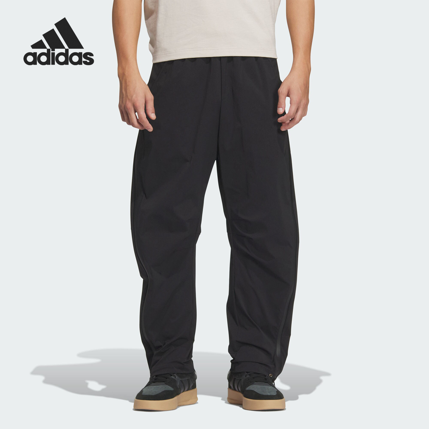 Adidas/阿迪达斯官方正品CM WV PNT男士侧开拉链可调节长裤JZ4198