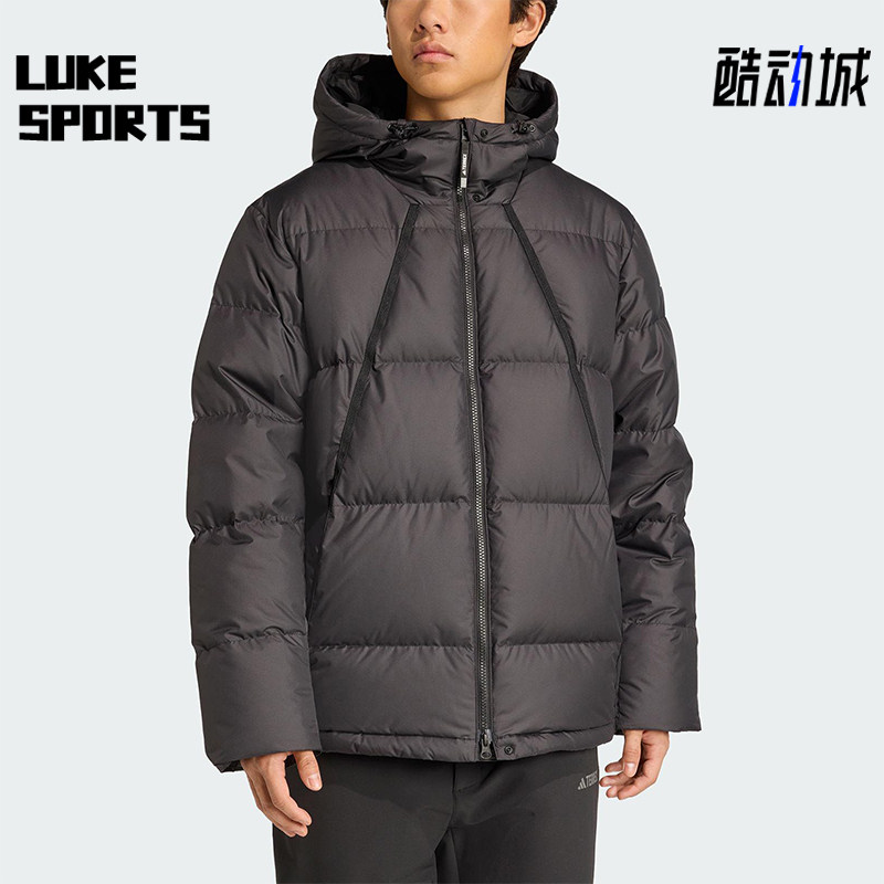 Adidas/阿迪达斯正品GOOSE DOWN JACKET男士休闲防风羽绒服JV6210