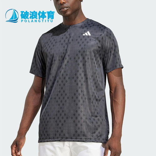 Adidas/阿迪达斯正品2025夏季款男士网球经典运动透气短袖JM1197