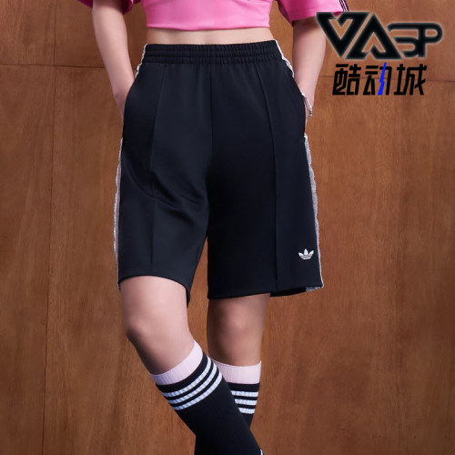 Adidas/阿迪达斯正品三叶草女士日常宽松日常通勤休闲短裤KU4754