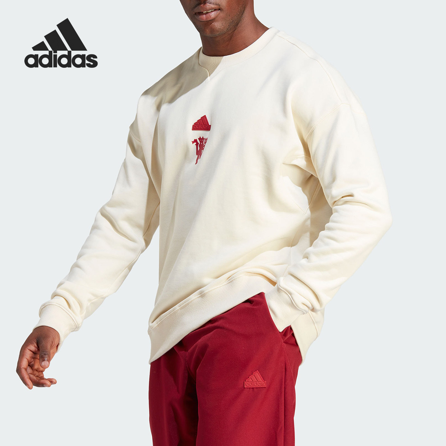 Adidas/阿迪达斯官方正品秋季新款男子时尚运动套头卫衣IA8547