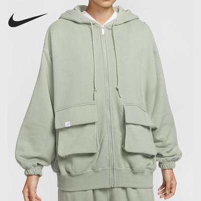 Nike/耐克正品Sportswear女士拉链连帽宽松外套FV7516-370