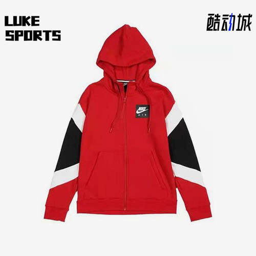 Nike/耐克正品小童拼接休闲拉链加绒加厚连帽外套HA4850-678