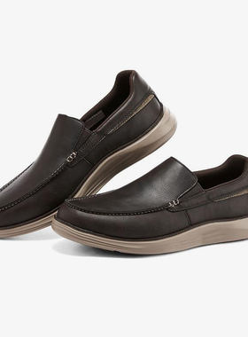 Skechers/斯凯奇秋季新款男子运动休闲耐磨轻便商务皮鞋