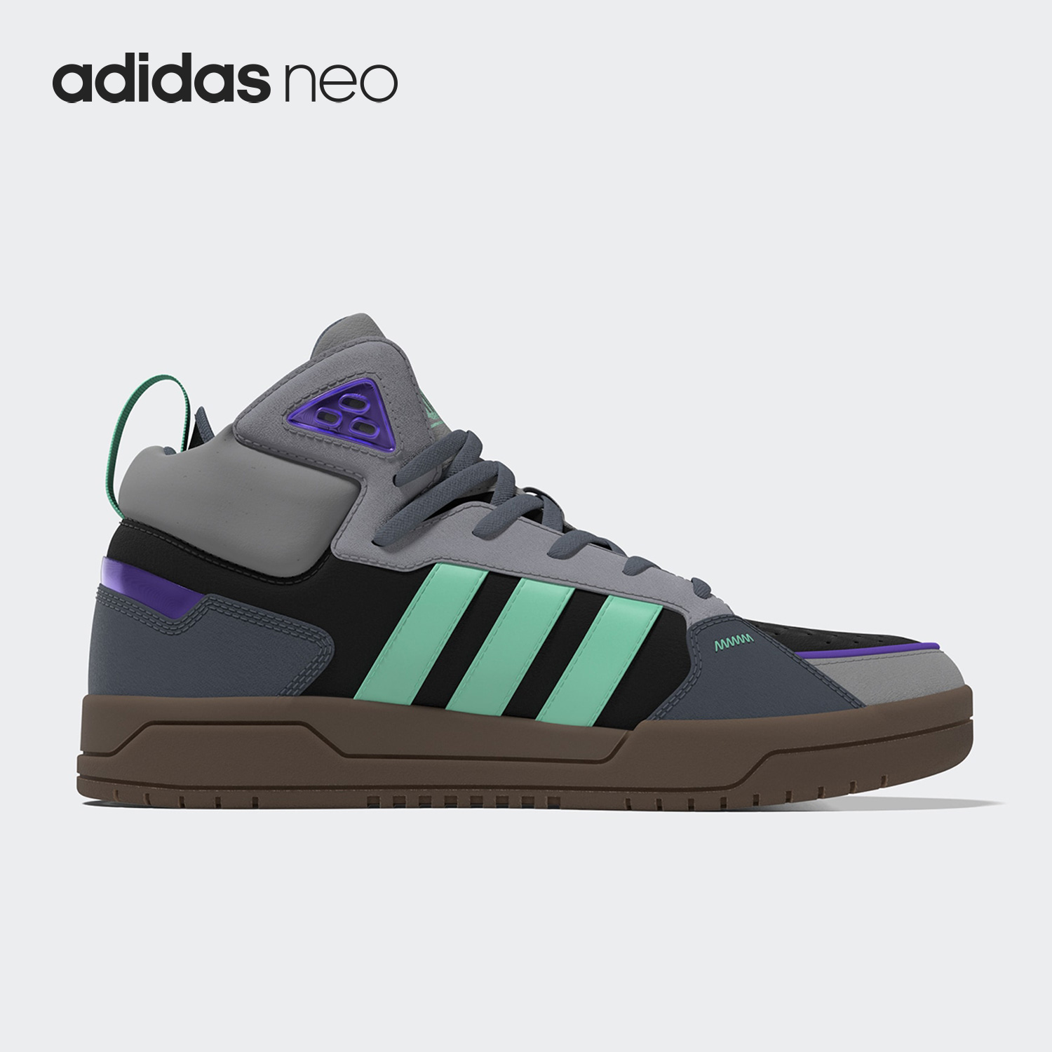 Adidas/阿迪达斯正品2023新款NEO男女高帮运动休闲鞋GZ2584