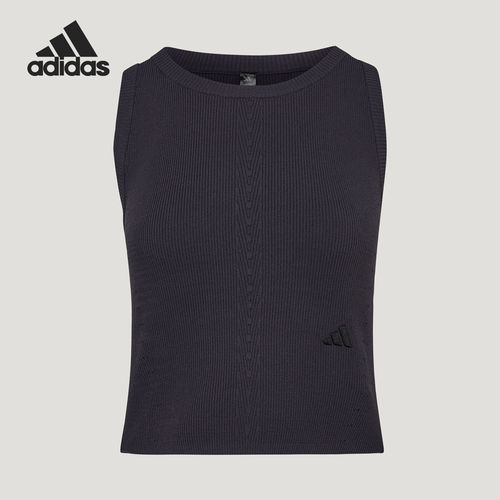 Adidas/阿迪达斯官方正品女士设计透气休闲运动无袖背心T恤KX0308