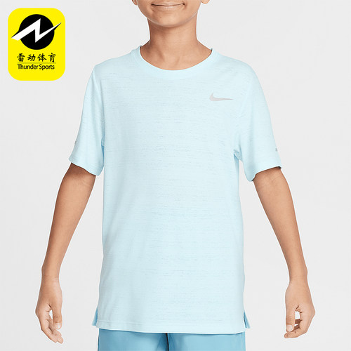 Nike/耐克正品Dri-FIT大童宽松针织运动经典透气短袖DD3055-474