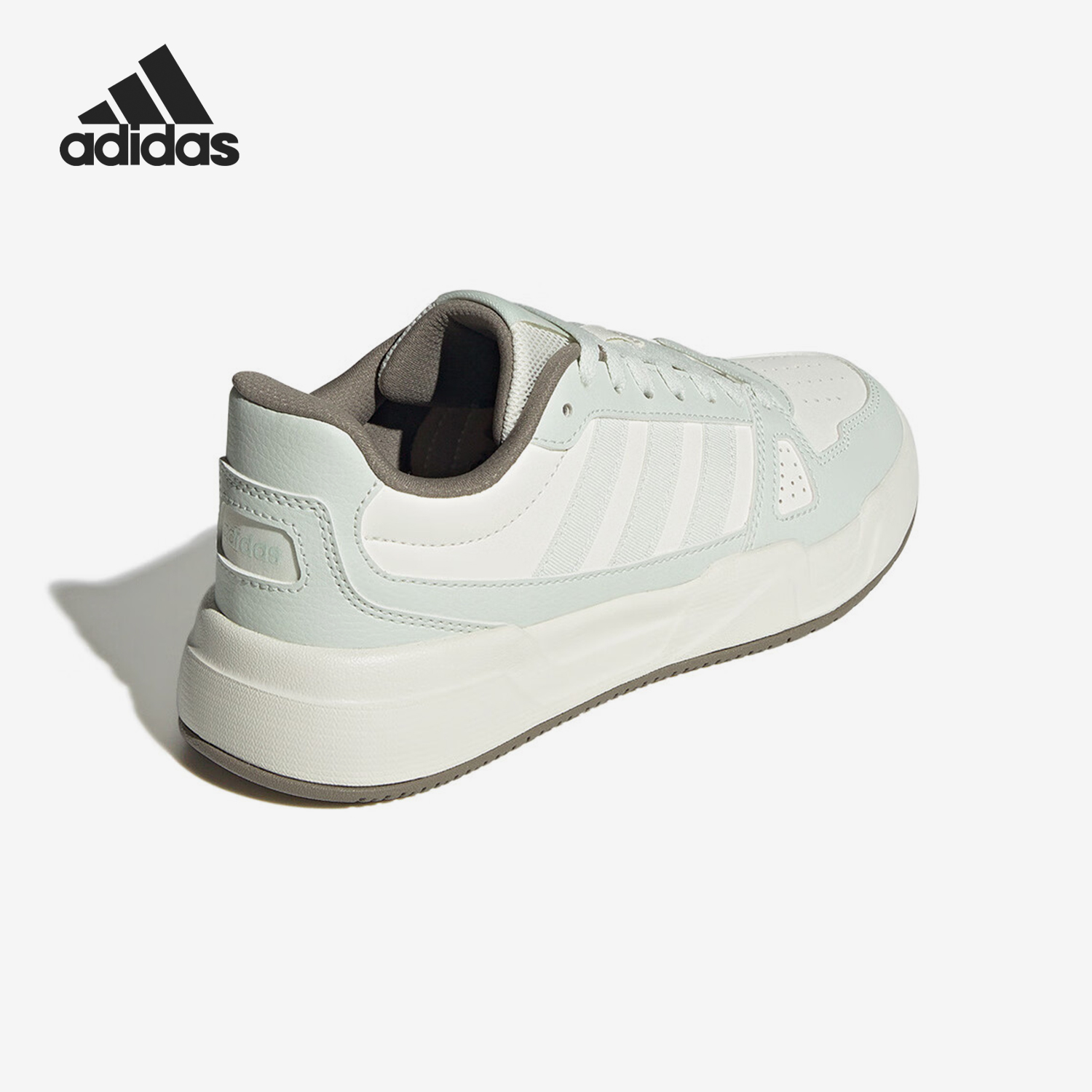 Adidas/阿迪达斯正品24冬季女士轻便拼接皮面户外板鞋JS3418