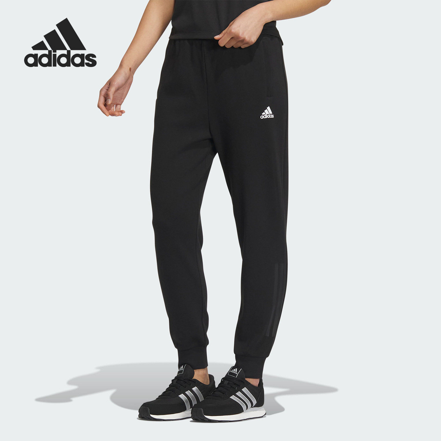 Adidas/阿迪达斯正品新款女子简约运动休闲长裤IS4941 - 实物图