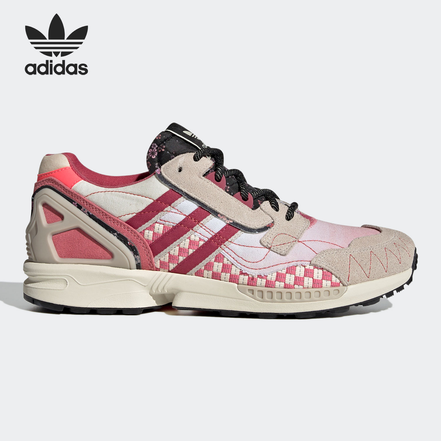 Adidas/阿迪达斯正品 ZX 2K BOOST 男女皮毛编织经典跑步鞋GV7493