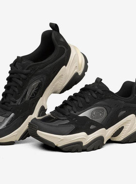 Skechers/斯凯奇正品Reality to idea联名女子厚底休闲老爹鞋