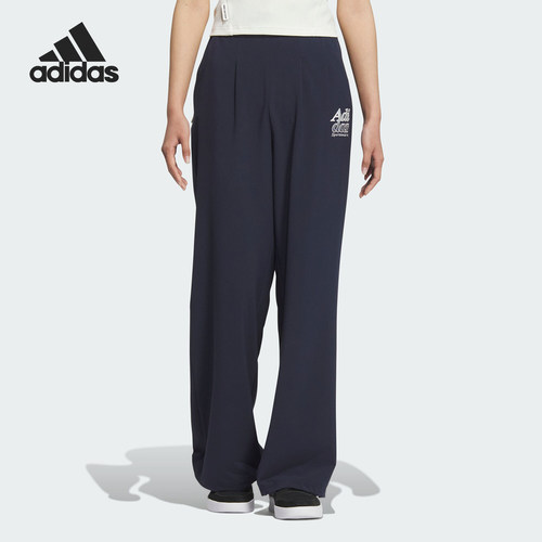 阿迪达斯女士宽松运动长裤