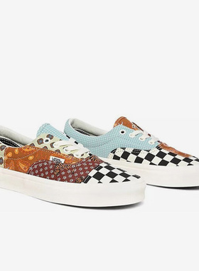 VANS范斯正品ERA涂鸦拼接棋盘格鸳鸯腰果花男女低帮板鞋VN0A4U39