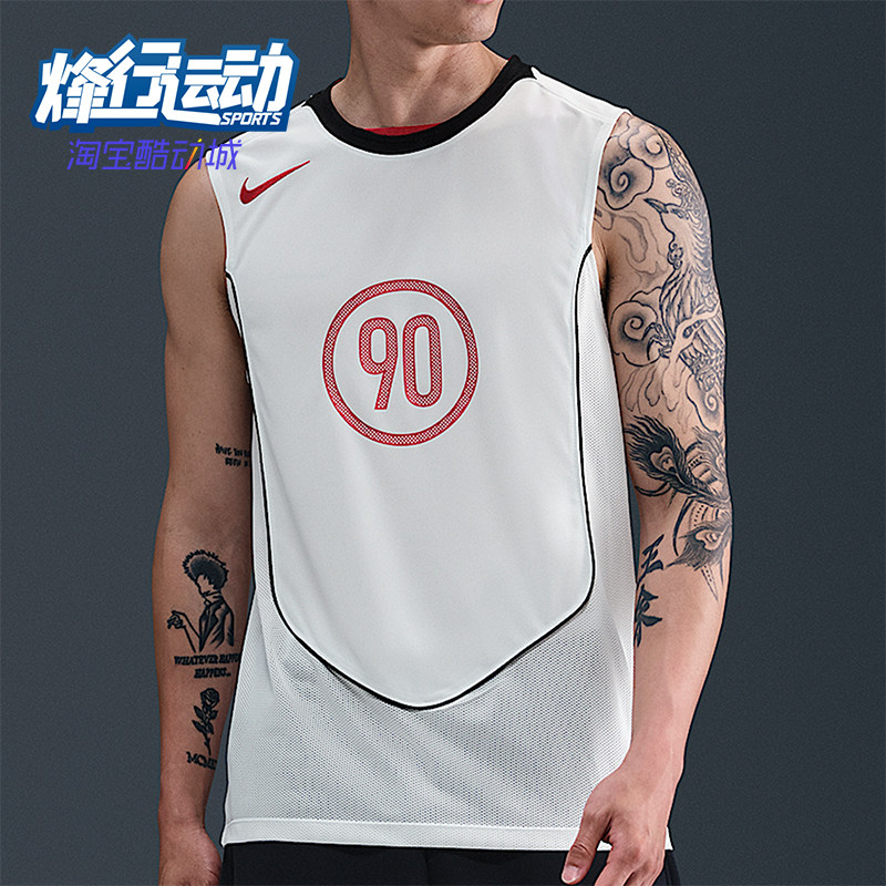 Nike/耐克正品Dri-FIT男士透气足球训练无袖运动背心HV1181-133