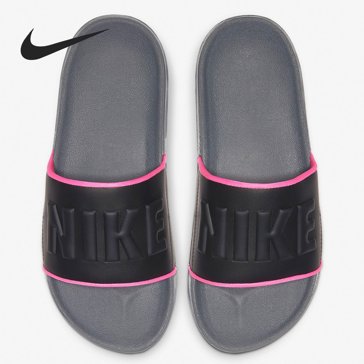 Nike/耐克正品女子舒适防滑耐磨字母LOLGO运动休闲拖鞋BQ4632