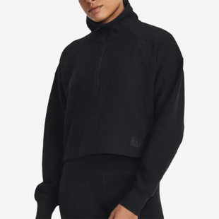 UA/安德玛正品Ottoman女子运动训练立领卫衣套头衫1379772-001