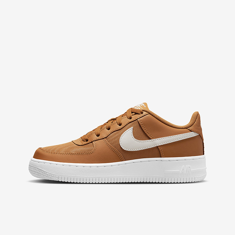 Nike/耐克正品Air Force 1 GS女子大童低帮运动鞋DX1656-800