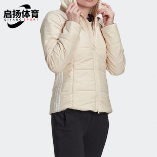 Adidas 三叶草女士保暖休闲连帽运动棉服GD2509 阿迪达斯正品