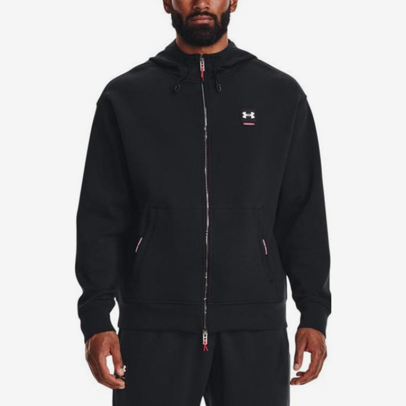 UA/安德玛正品Summit Knit FZ男士拉链宽松夹克外套1373801-001