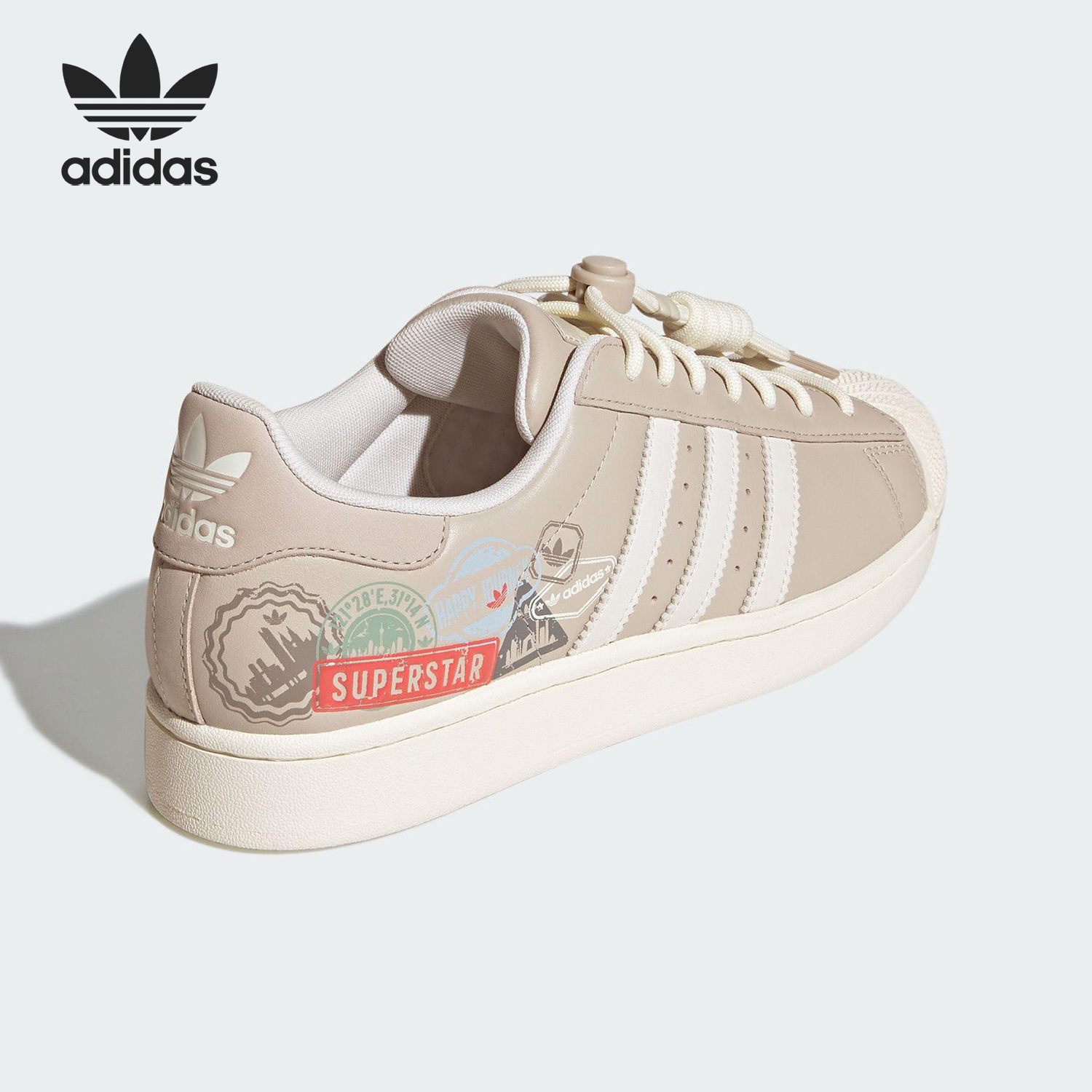 Adidas/阿迪达斯官方正品三叶草男女时尚经典低帮运动板鞋JR1330