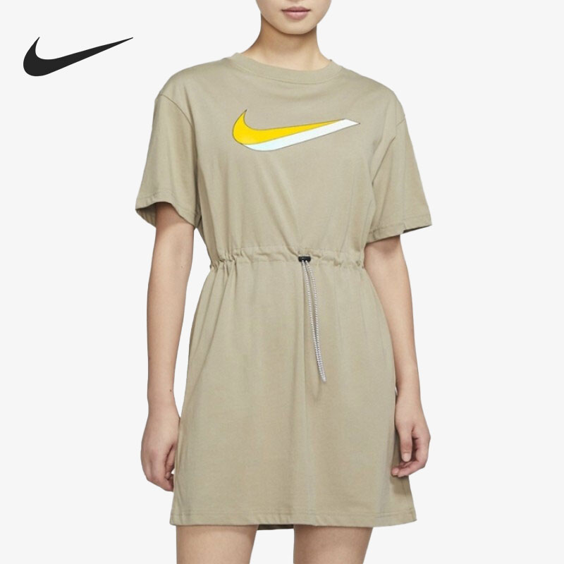 Nike/耐克正品女子舒适透气针织休闲运动连衣裙 DJ1072-391