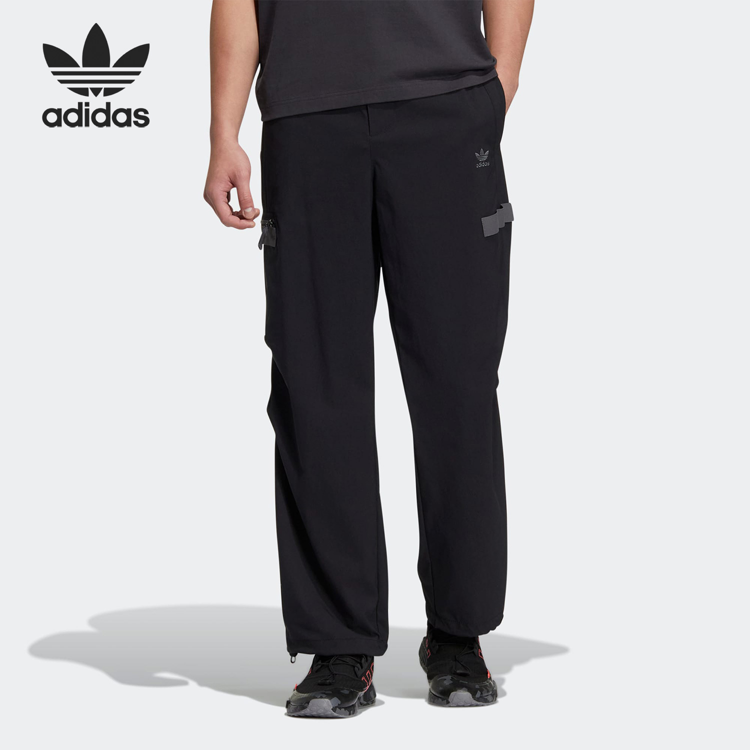 Adidas/阿迪达斯正品三叶草男子运动休闲直筒工装长裤IC8149