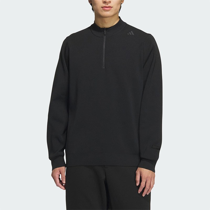 Adidas/阿迪达斯正品新款男士立领休闲针织保暖套头衫JL9349