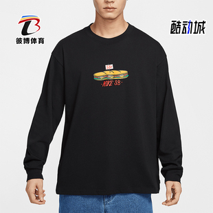 Nike/耐克正品25年春季男士圆领宽松休闲印花长袖HJ0807-010