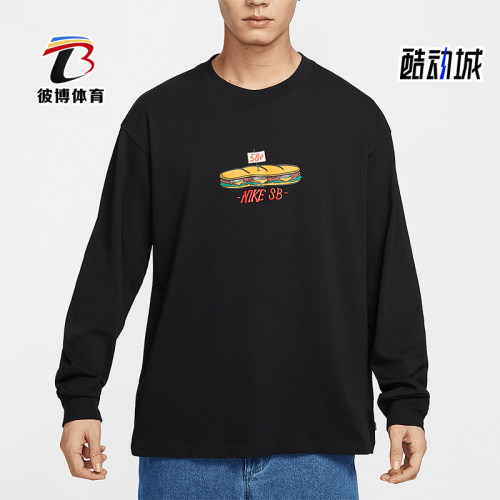 Nike/耐克正品25年春季男士圆领宽松休闲印花长袖HJ0807-010