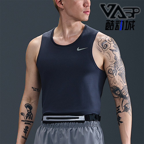 Nike/耐克正品2025男士训练圆领套头透气跑步背心T恤DV9322-437