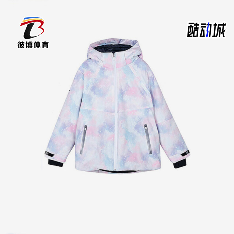 斯凯奇儿童梭织连帽棉服