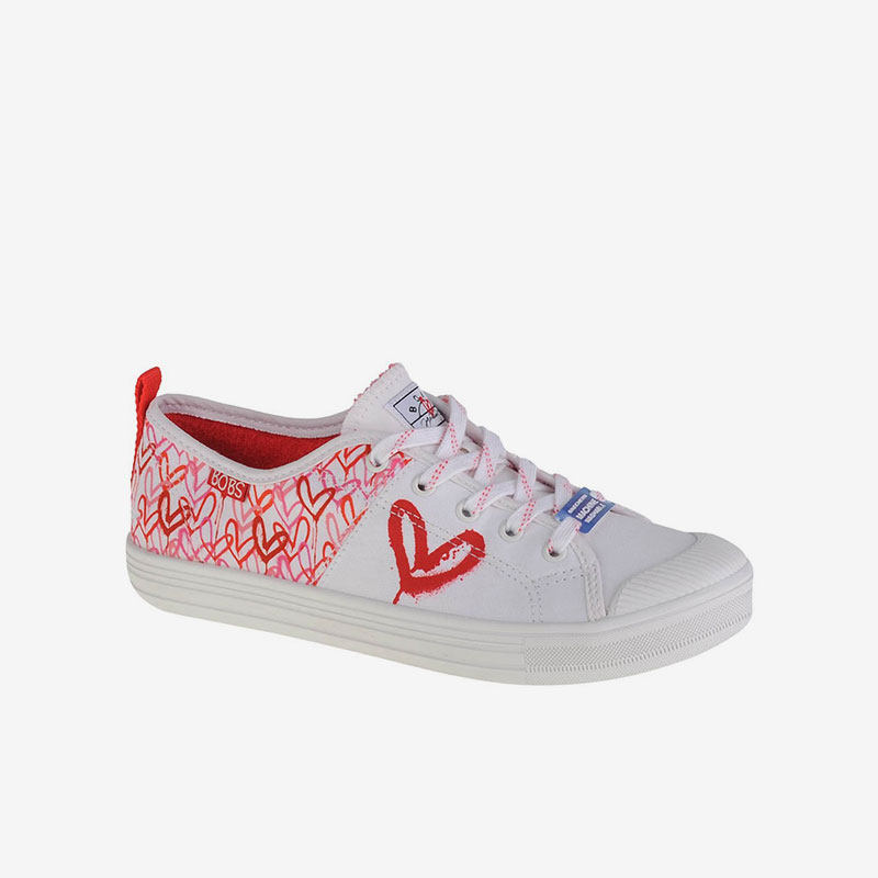 Skechers/斯凯奇正品新款时尚活力爱心女子低帮休闲鞋板鞋 113952