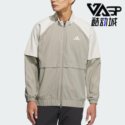 Adidas/阿迪达斯正品春秋男士透气立领拉链高尔夫夹克外套JM9590