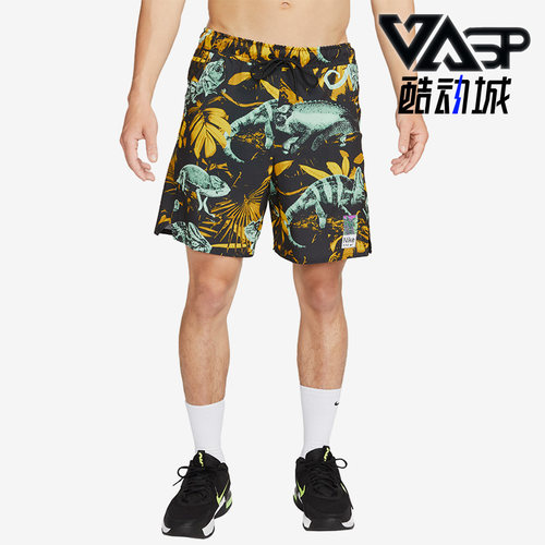 Nike/耐克正品Dri-FIT男士运动满印图案训练梭织短裤FB7981-309