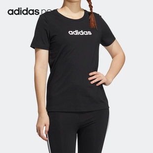 T恤HE4525 Adidas 阿迪达斯NEO休闲女子运动短袖