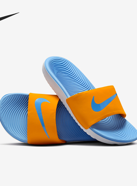 Nike/耐克正品2025儿童运动休闲简约一字沙滩拖鞋FJ8812-801