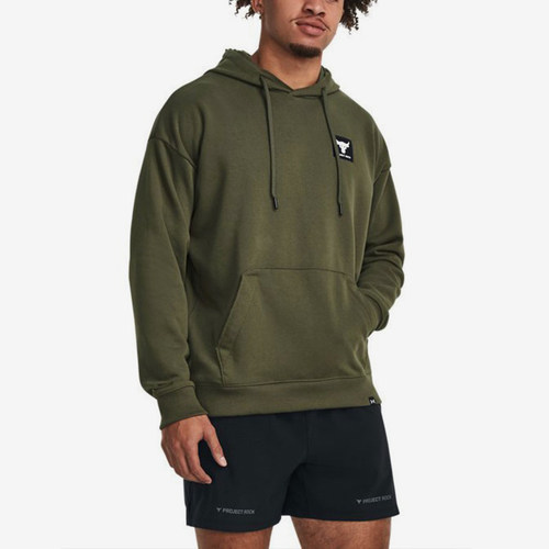 UA/安德玛正品Rock强森男士针织跑步训练运动连帽卫衣1380541-390