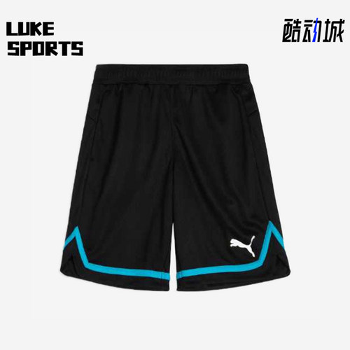 Puma/彪马正品时尚男黑蓝色休闲舒适轻便经典透气短裤677356-51