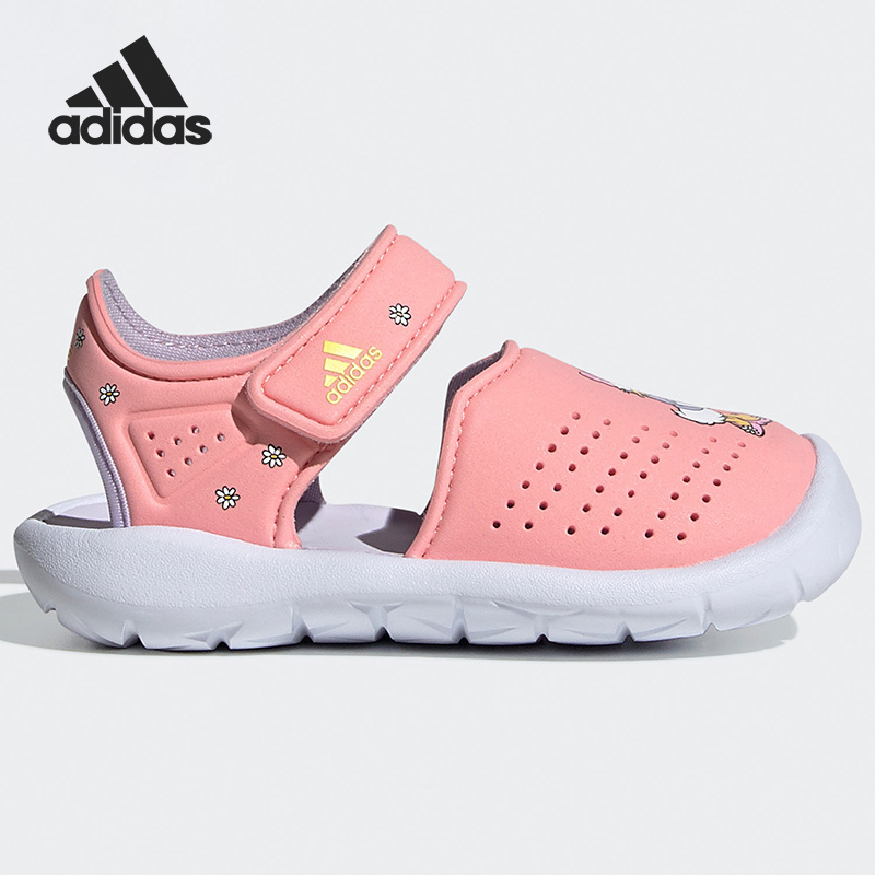 Adidas/阿迪达斯正品FortaSwim Stripes小童运动凉鞋 FW6058