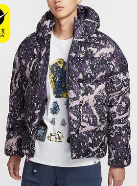 Nike/耐克正品休闲保暖新款男士拉链复古运动棉服外套HF0034-573