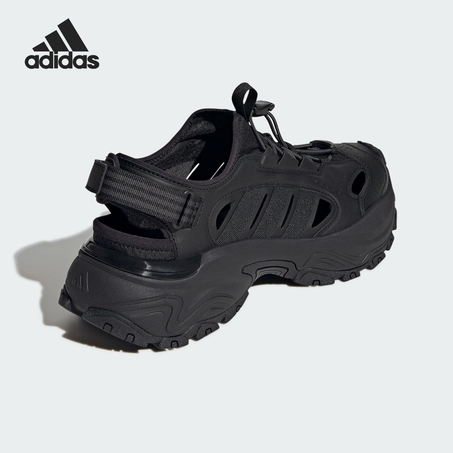 Adidas/阿迪达斯官方正品2025新款男女可调节魔术贴凉鞋JP8896