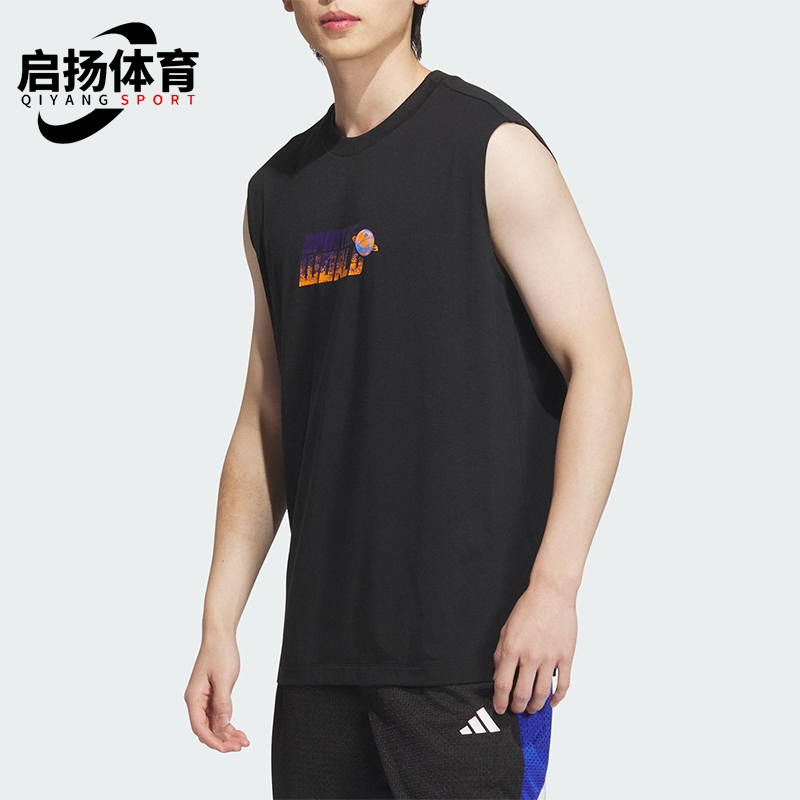 Adidas/阿迪达斯正品BB GRAPHIC TANK男士经典无袖篮球背心KC0310