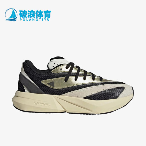 Adidas/阿迪达斯正品LIGHTBLAZE新款女经典黑米白色跑步鞋JR7209