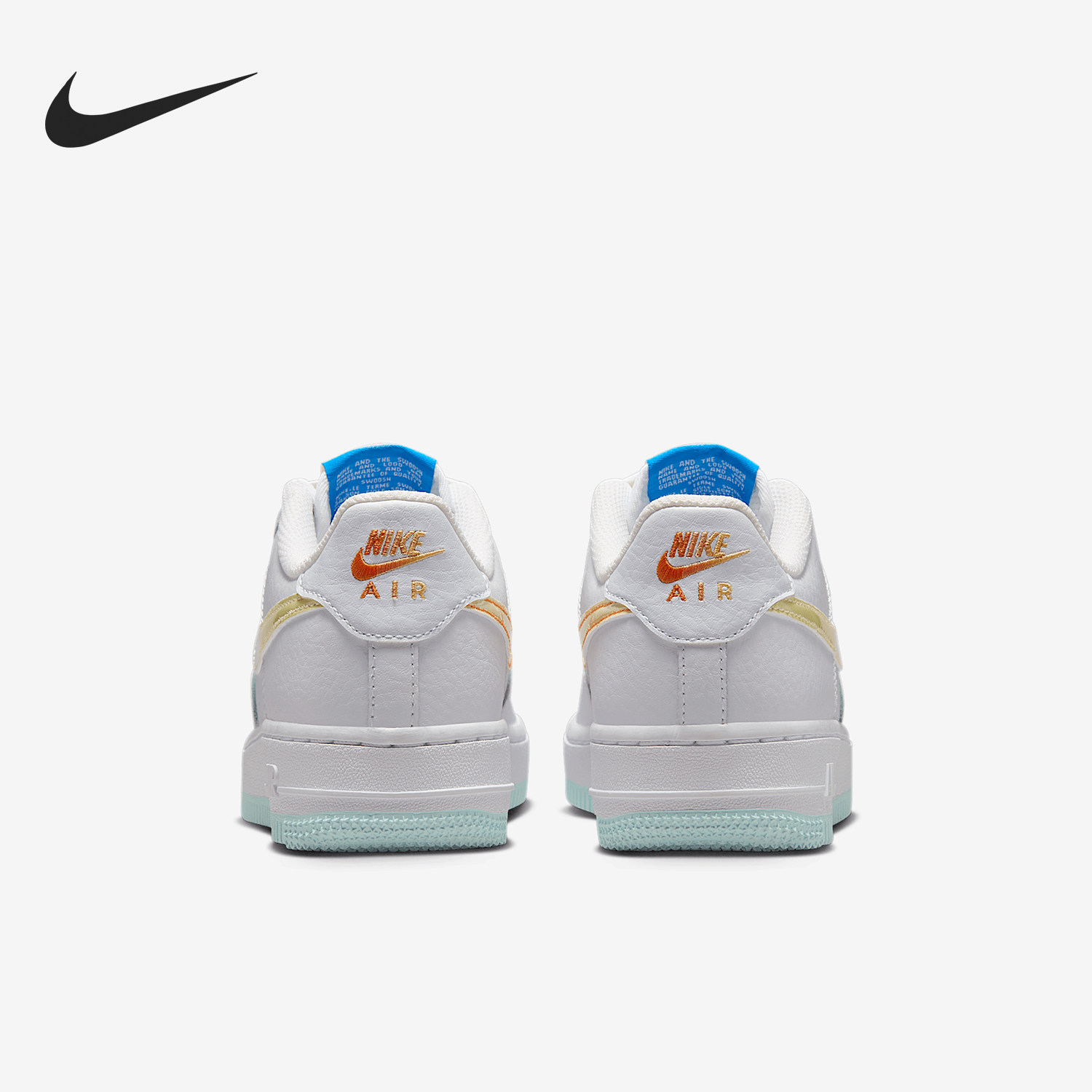 Nike/耐克官方正品Air Force 1 GS女子大童经典日常穿着简约板鞋