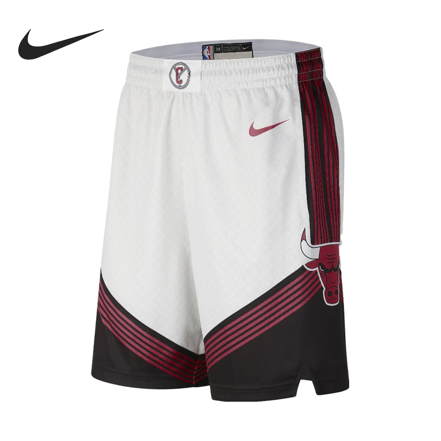 Nike/耐克正品运动男士条纹拼色宽松下摆开衩短裤DO9652-100