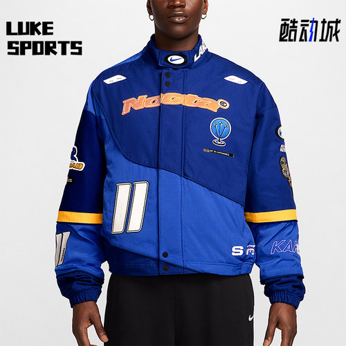 Nike/耐克正品2025秋季款男士耐穿运动赛车印花外套FD2195-455